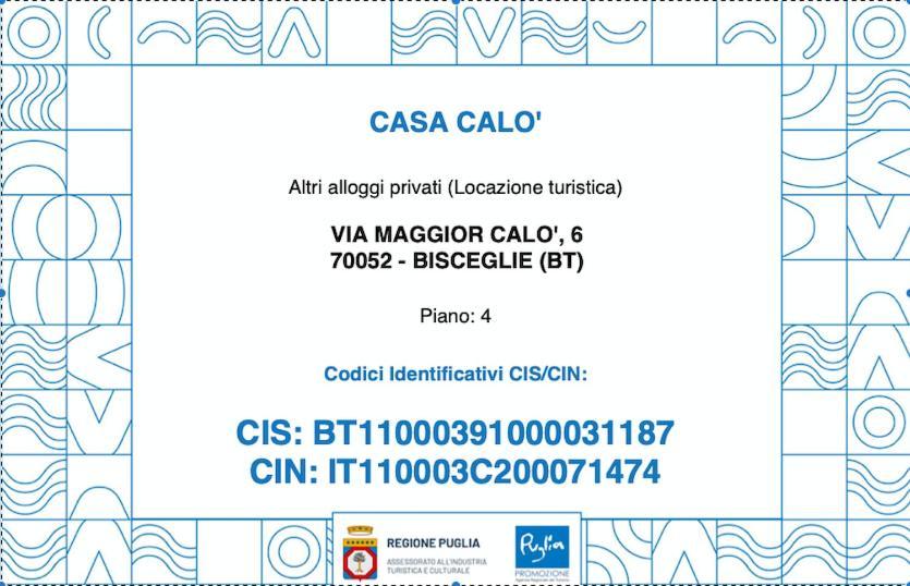 Casa Calo' Apartman Bisceglie Kültér fotó